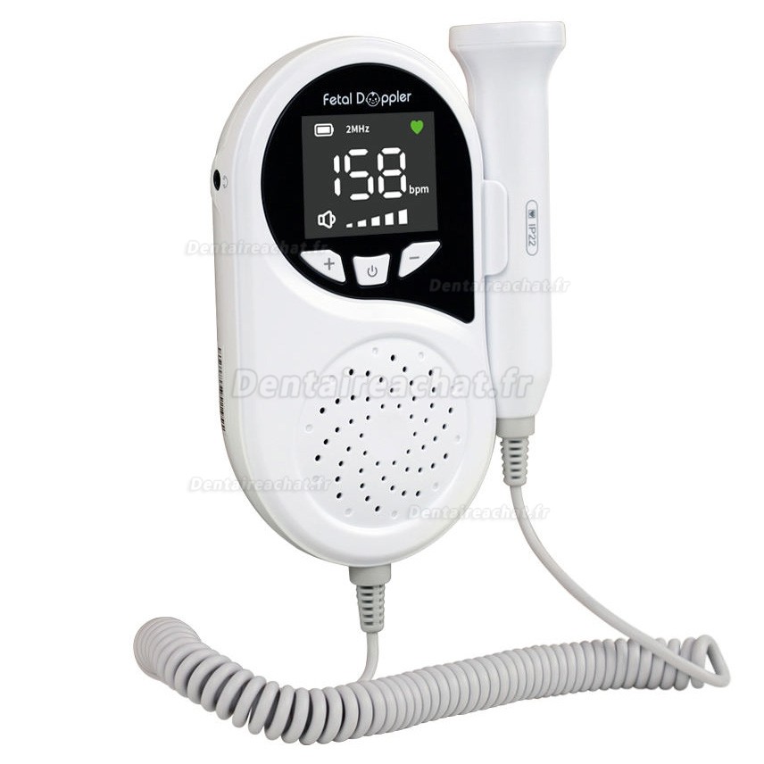 Doppler f&oelig;tal de poche CONTEC 10B avec &eacute;cran LED
